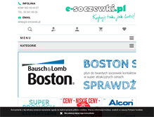 Tablet Screenshot of e-soczewki.pl